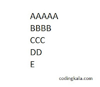 Inverted Pyramid pattern using alphabets in C programming