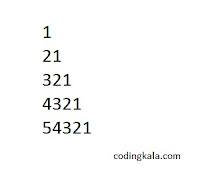 Pyramid pattern of numbers in C programming