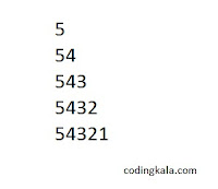 Pyramid pattern of numbers in C programming