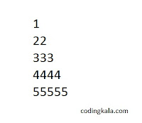 Pyramid pattern of numbers in C programming