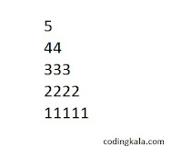 Pyramid pattern of numbers in C programming