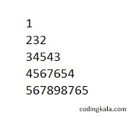 Pyramid pattern of numbers in C programming