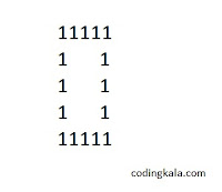 Rectangle pattern in C programming