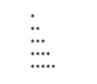 Star Pattern 1 - Half pyramid pattern in C programming language using ...