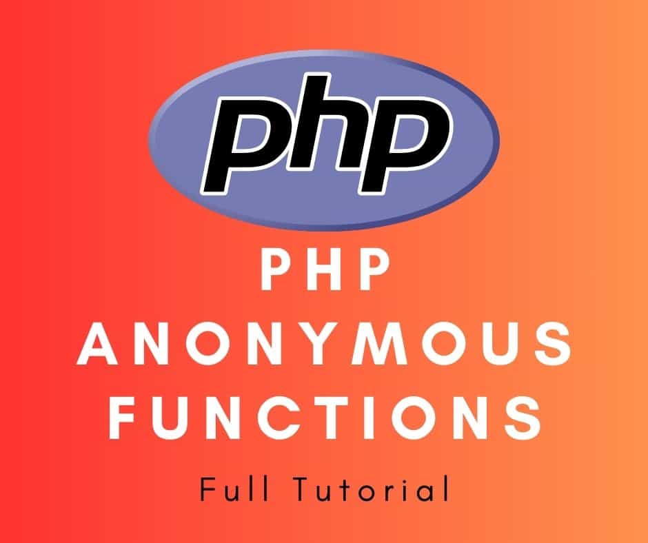 PHP Anonymous functions